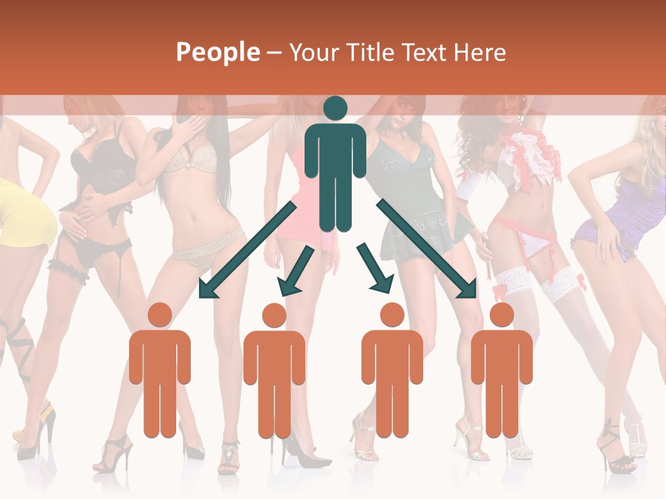 Blonde Skin Pose PowerPoint Template