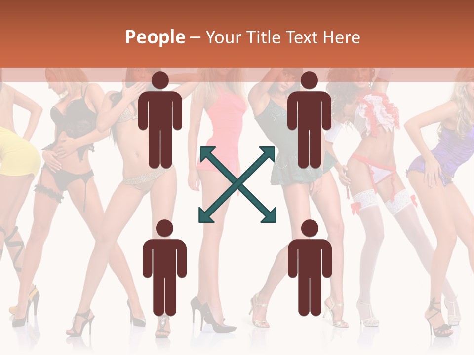 Blonde Skin Pose PowerPoint Template