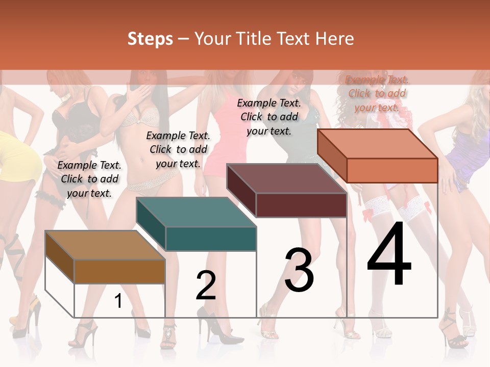 Blonde Skin Pose PowerPoint Template