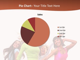 Group Tempting Blonde PowerPoint Template