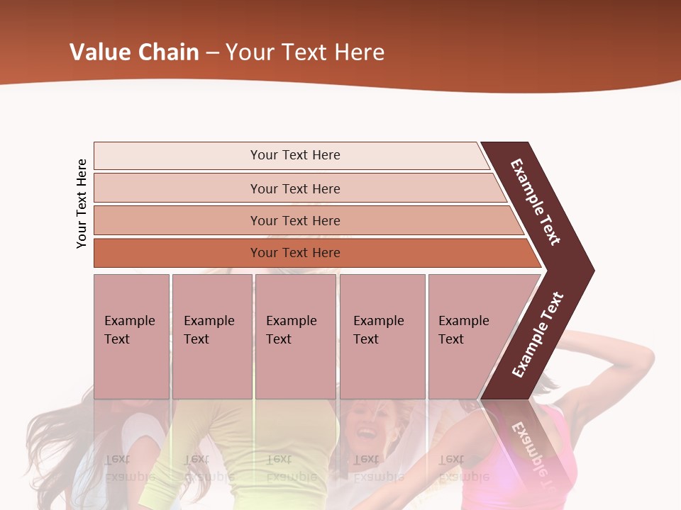 Group Tempting Blonde PowerPoint Template