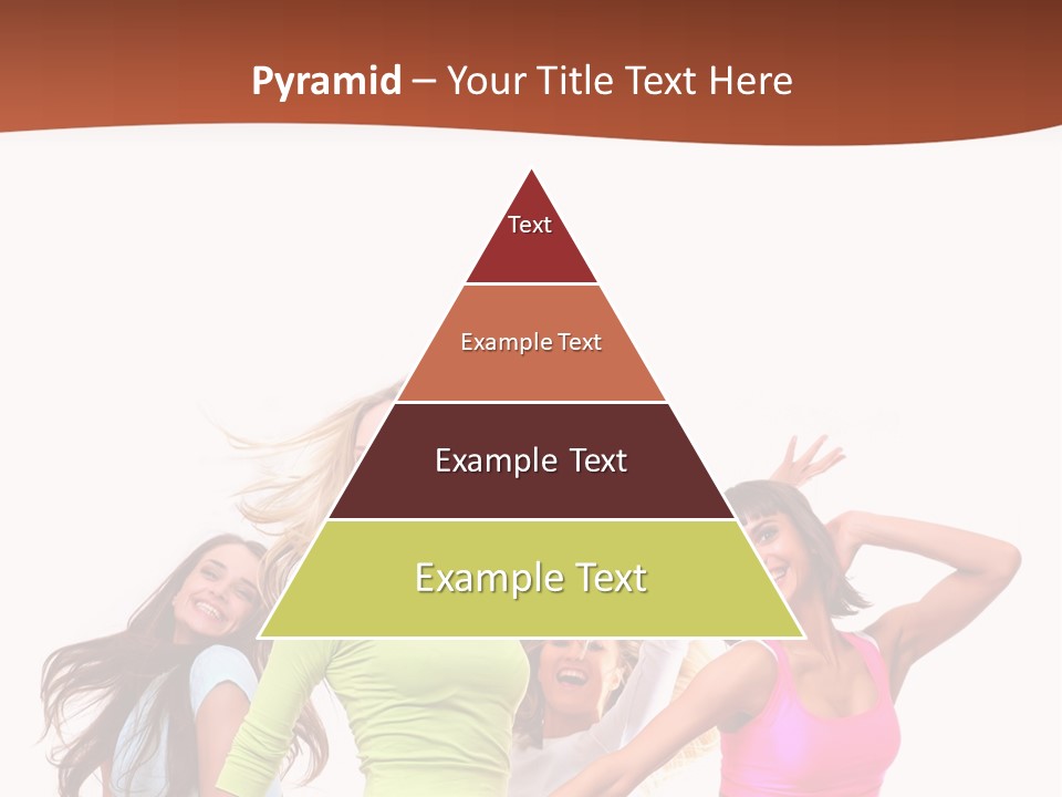 Group Tempting Blonde PowerPoint Template