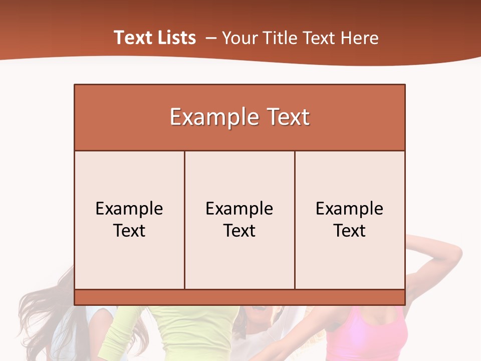 Group Tempting Blonde PowerPoint Template