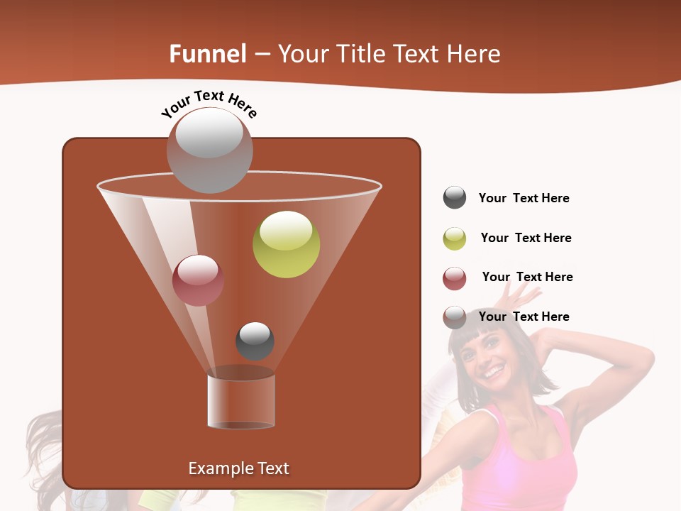 Group Tempting Blonde PowerPoint Template