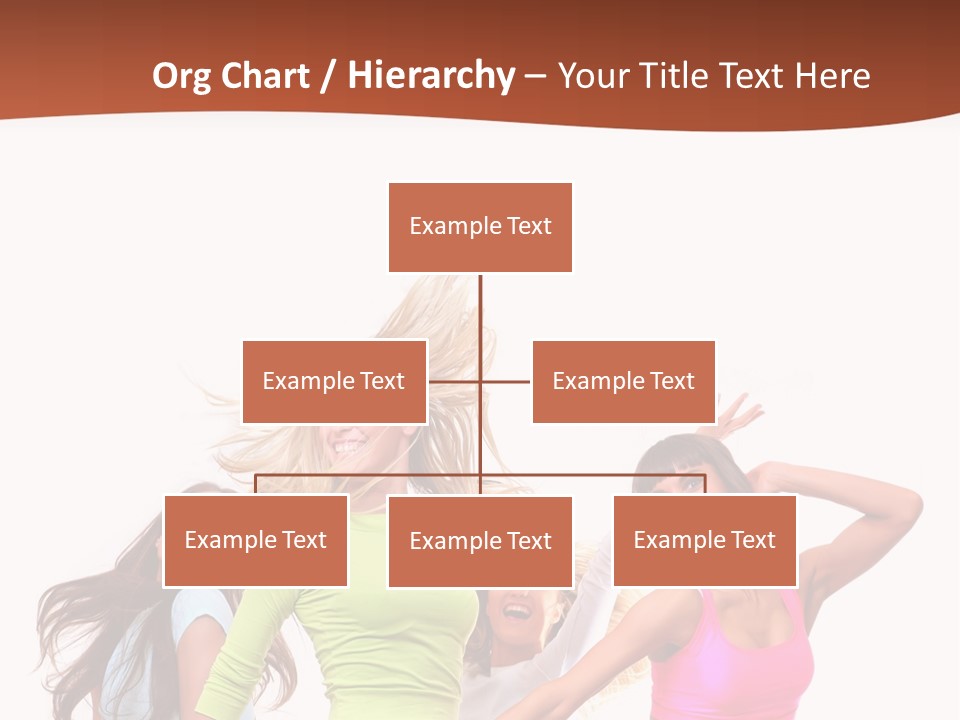 Group Tempting Blonde PowerPoint Template