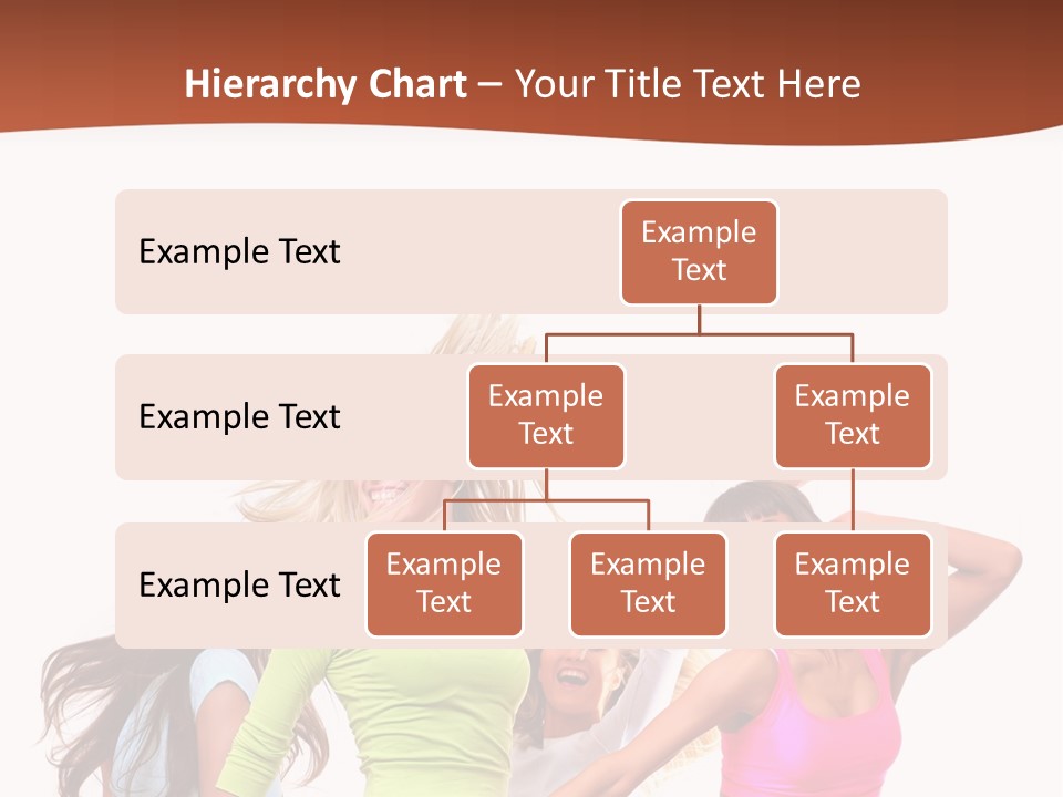 Group Tempting Blonde PowerPoint Template