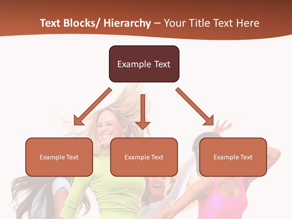 Group Tempting Blonde PowerPoint Template