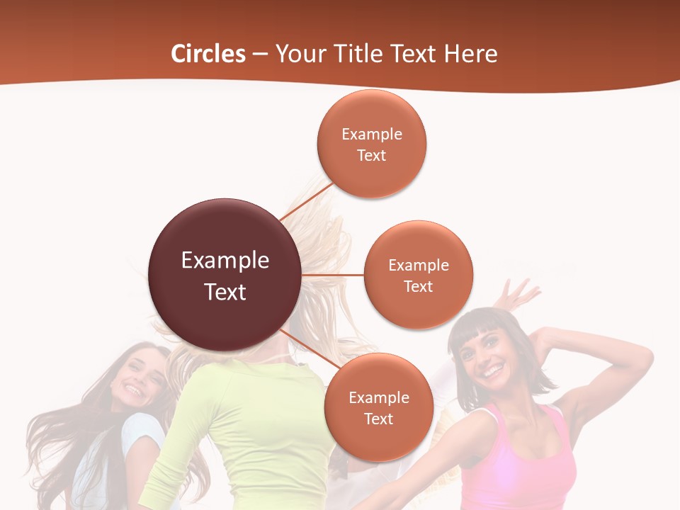 Group Tempting Blonde PowerPoint Template