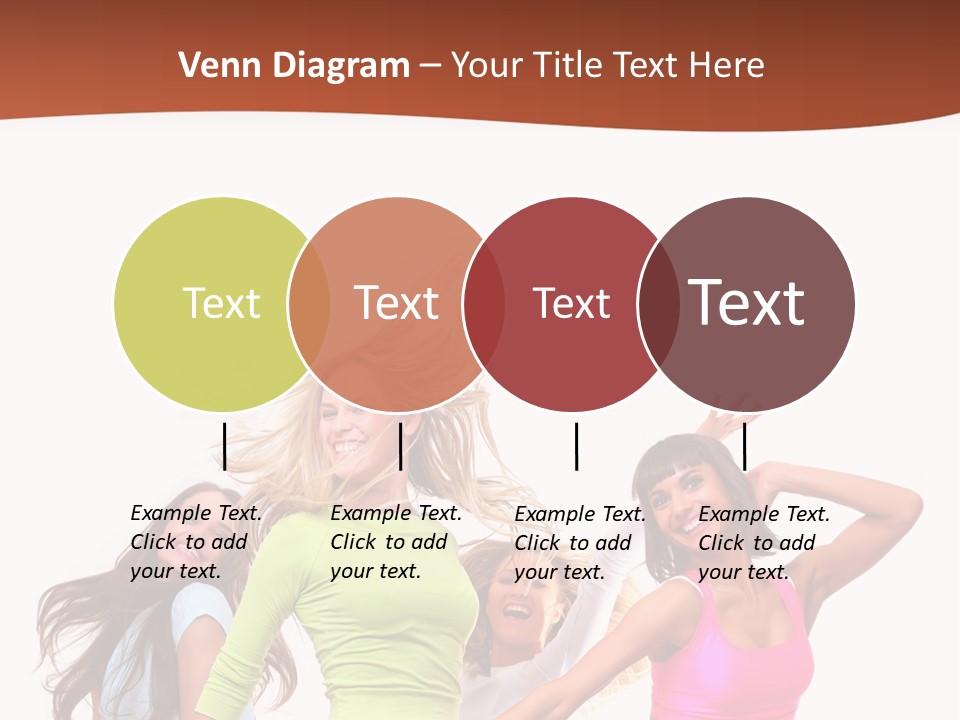 Group Tempting Blonde PowerPoint Template