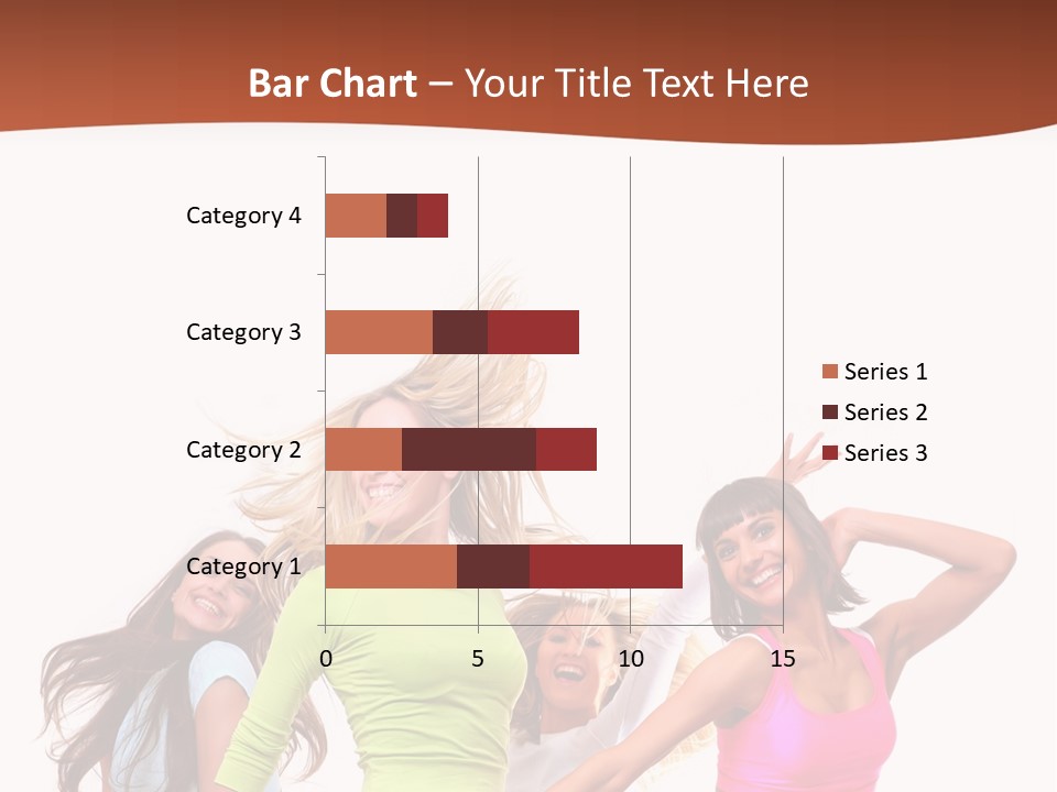 Group Tempting Blonde PowerPoint Template