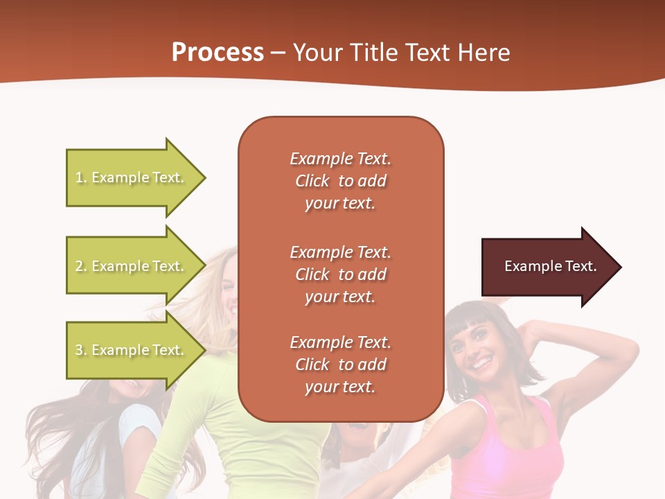Group Tempting Blonde PowerPoint Template