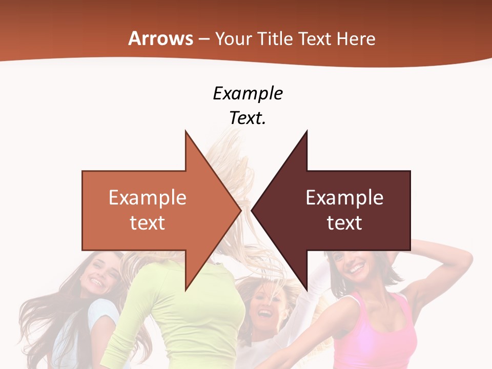 Group Tempting Blonde PowerPoint Template