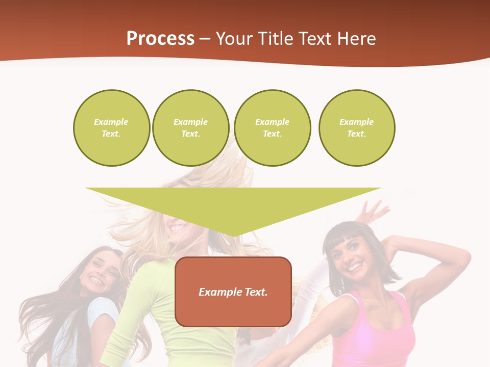 Group Tempting Blonde PowerPoint Template