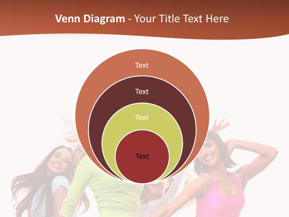 Group Tempting Blonde PowerPoint Template