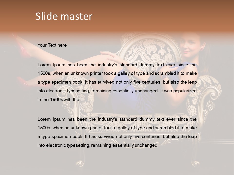 Retrostyled Revival Red PowerPoint Template