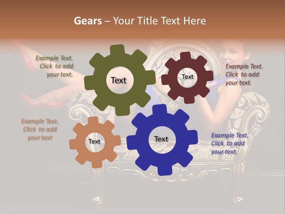 Retrostyled Revival Red PowerPoint Template