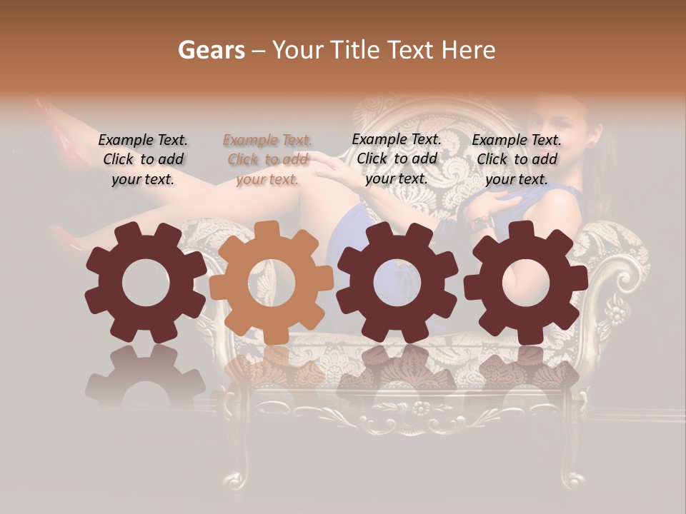 Retrostyled Revival Red PowerPoint Template