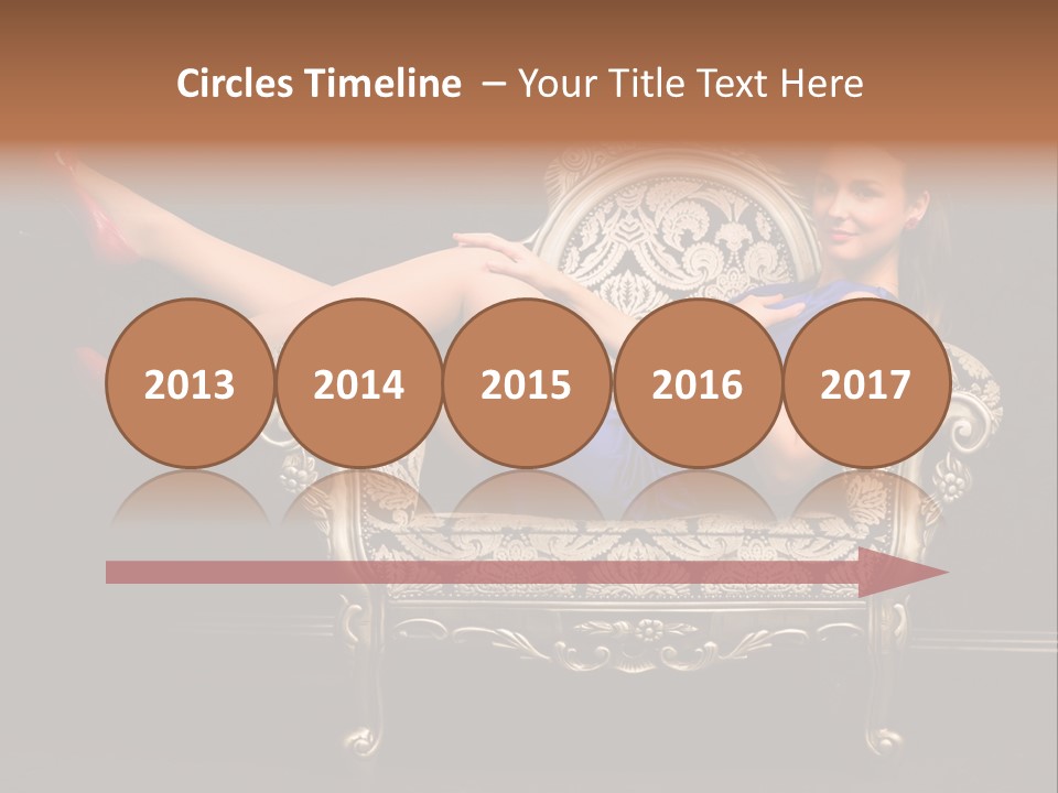 Retrostyled Revival Red PowerPoint Template