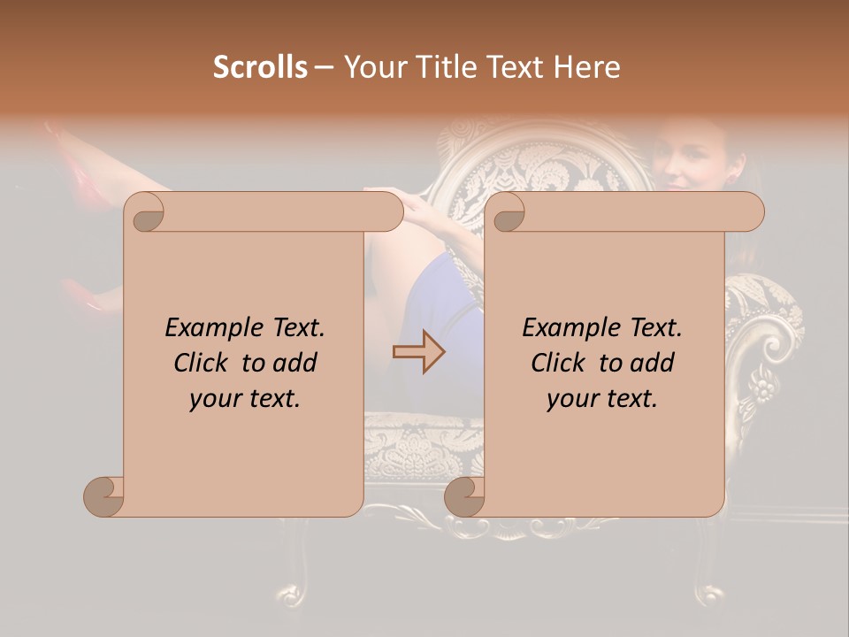 Retrostyled Revival Red PowerPoint Template