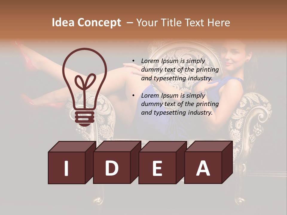 Retrostyled Revival Red PowerPoint Template