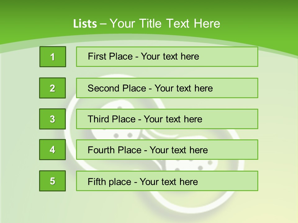 Lime Thirst Cool PowerPoint Template