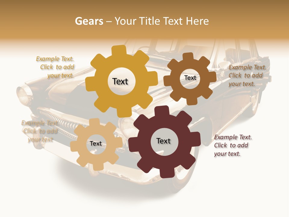 Wheels Cabriolet Transportation PowerPoint Template