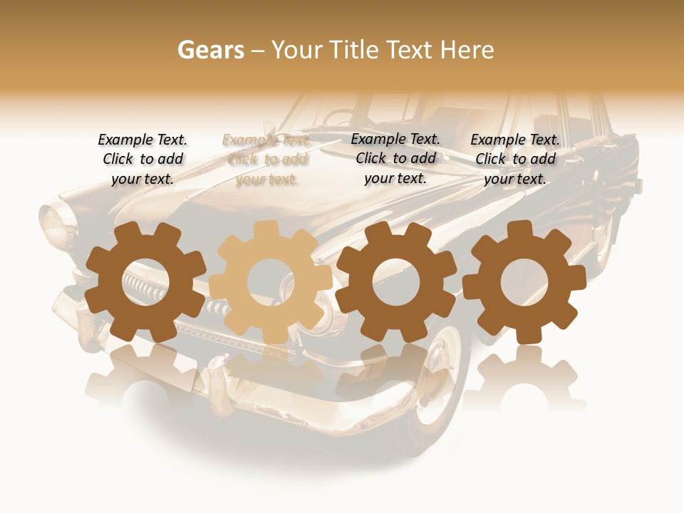 Wheels Cabriolet Transportation PowerPoint Template