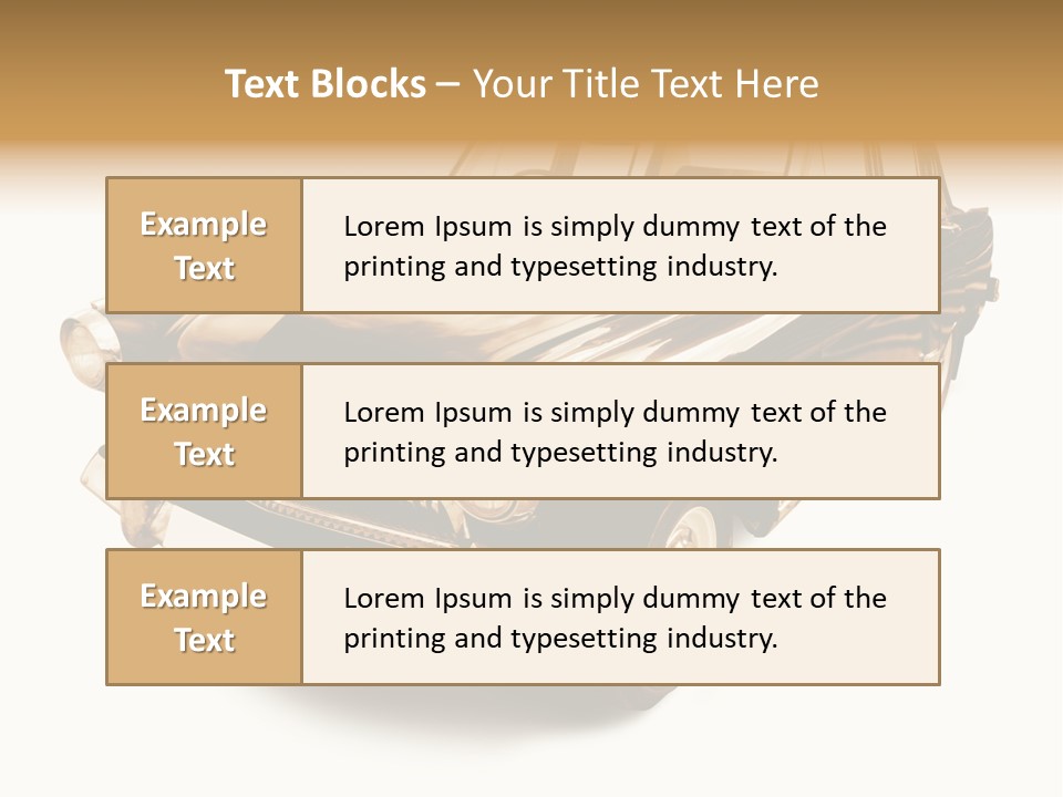 Wheels Cabriolet Transportation PowerPoint Template