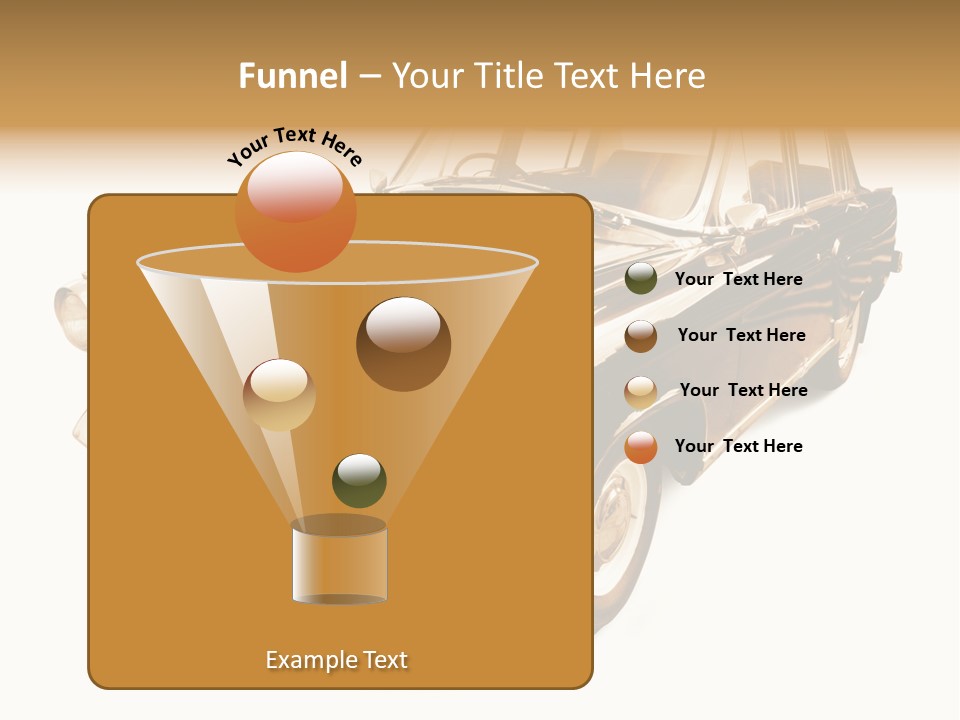 Wheels Cabriolet Transportation PowerPoint Template