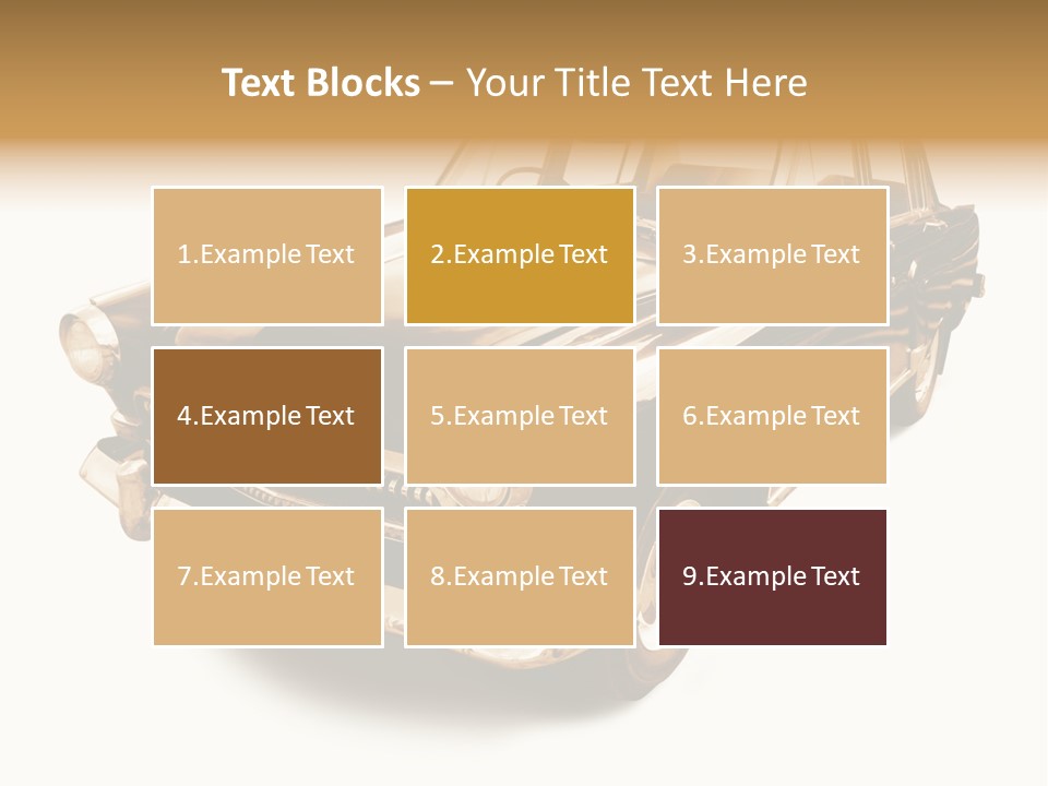 Wheels Cabriolet Transportation PowerPoint Template