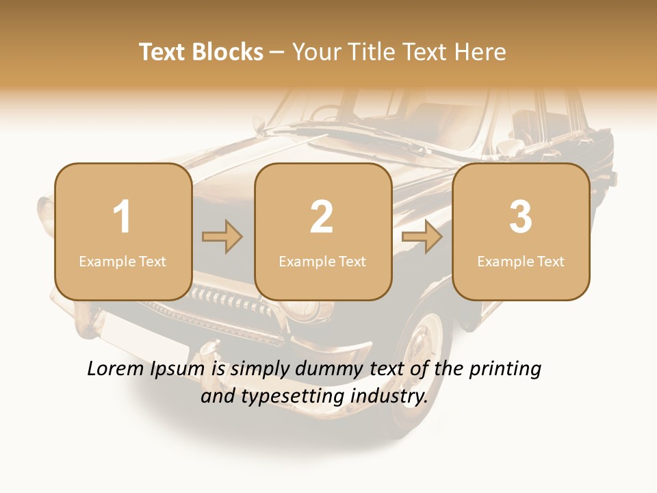 Wheels Cabriolet Transportation PowerPoint Template