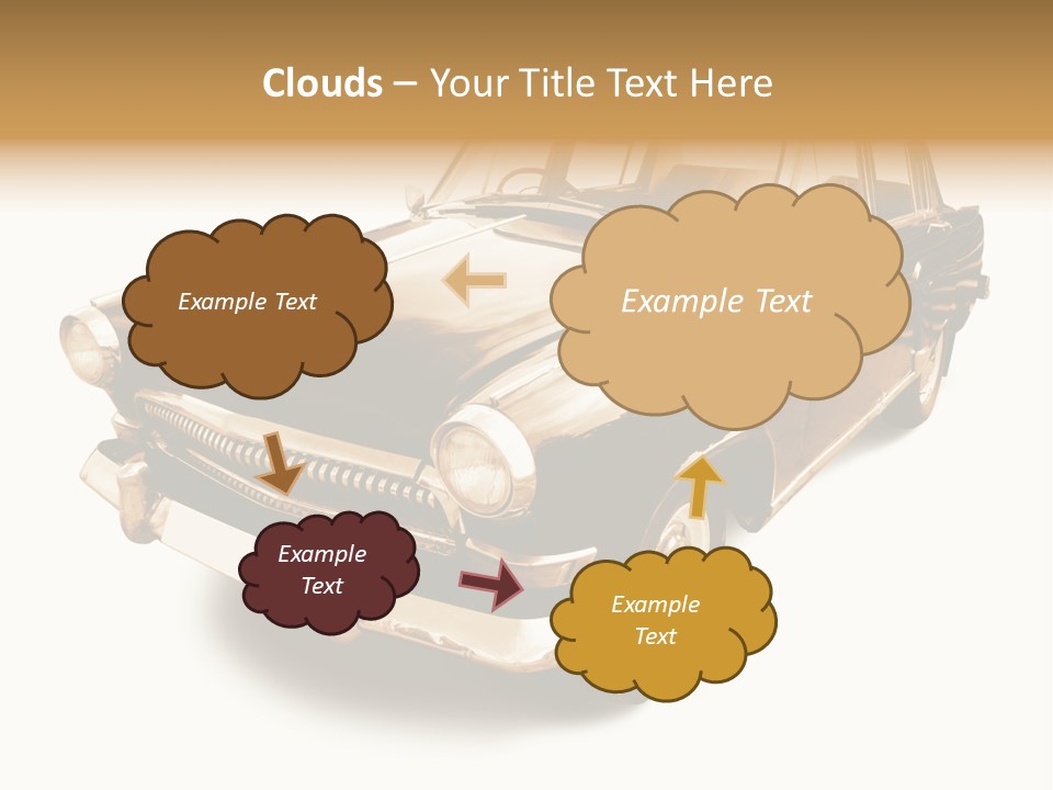 Wheels Cabriolet Transportation PowerPoint Template