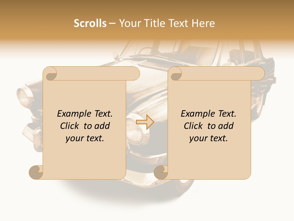 Wheels Cabriolet Transportation PowerPoint Template