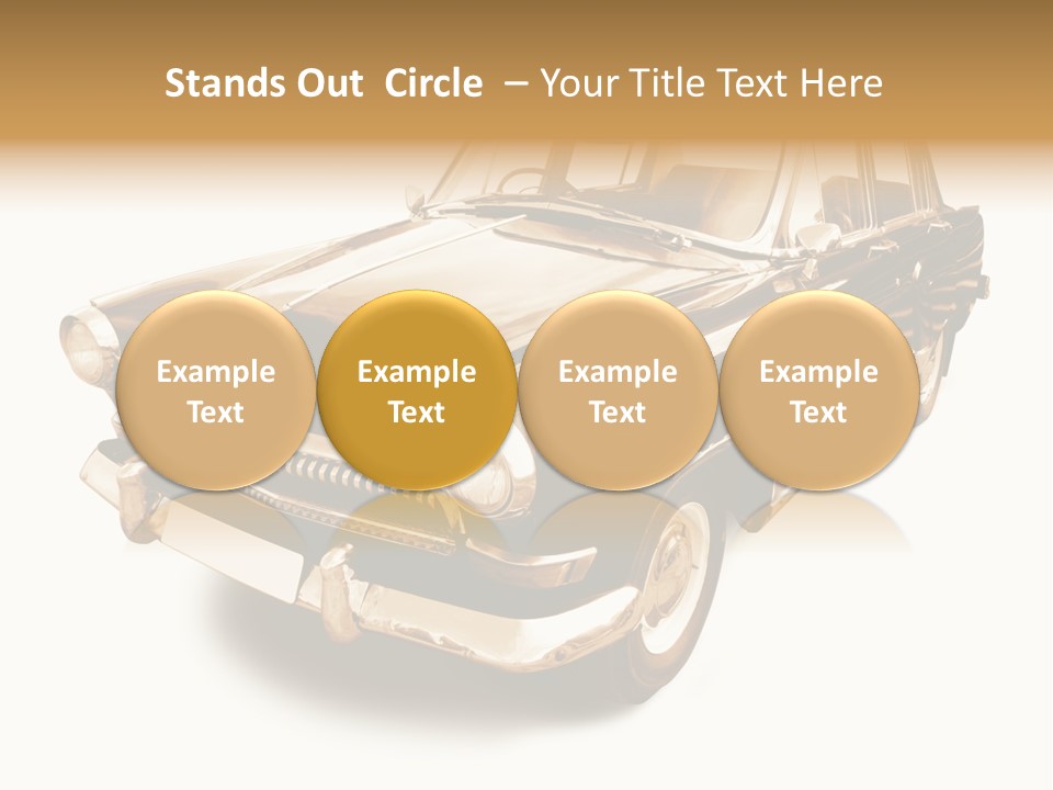 Wheels Cabriolet Transportation PowerPoint Template