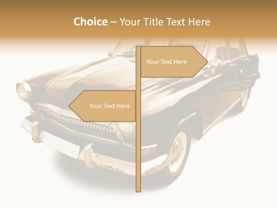 Wheels Cabriolet Transportation PowerPoint Template