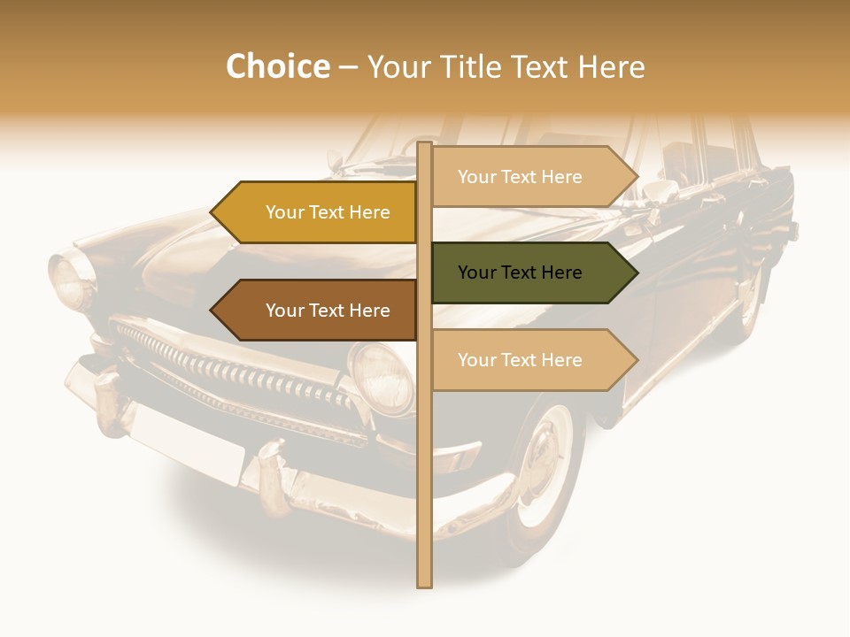 Wheels Cabriolet Transportation PowerPoint Template