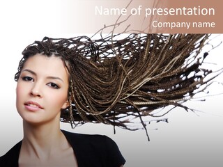 Attractive  Hair PowerPoint Template