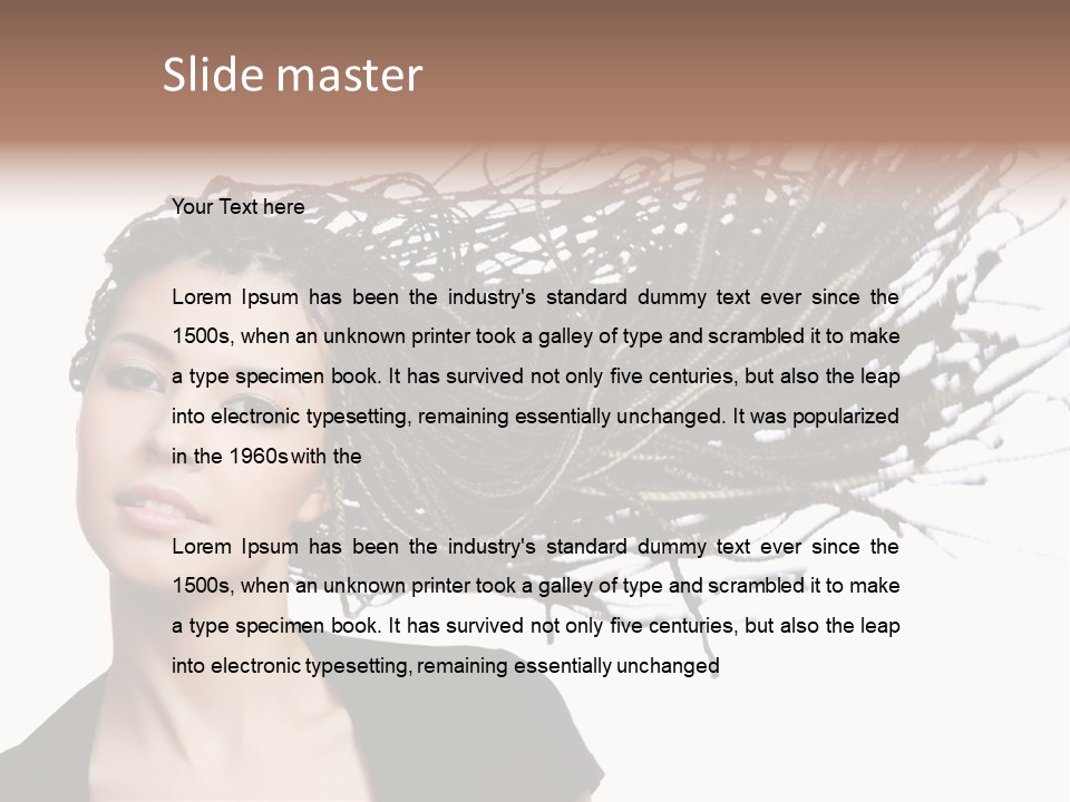 Attractive  Hair PowerPoint Template