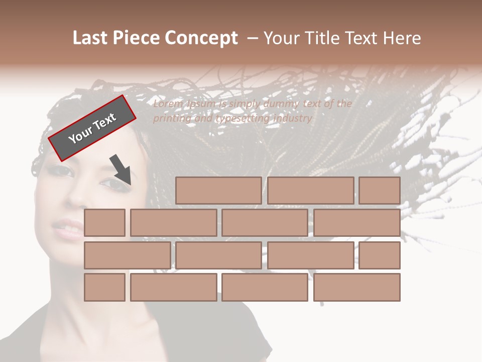 Attractive  Hair PowerPoint Template