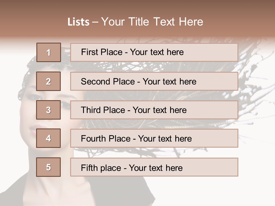 Attractive  Hair PowerPoint Template