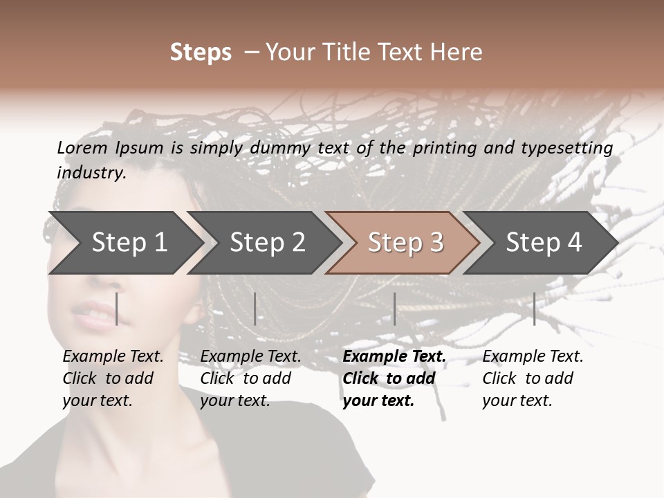 Attractive  Hair PowerPoint Template