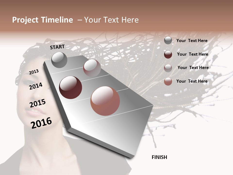 Attractive  Hair PowerPoint Template