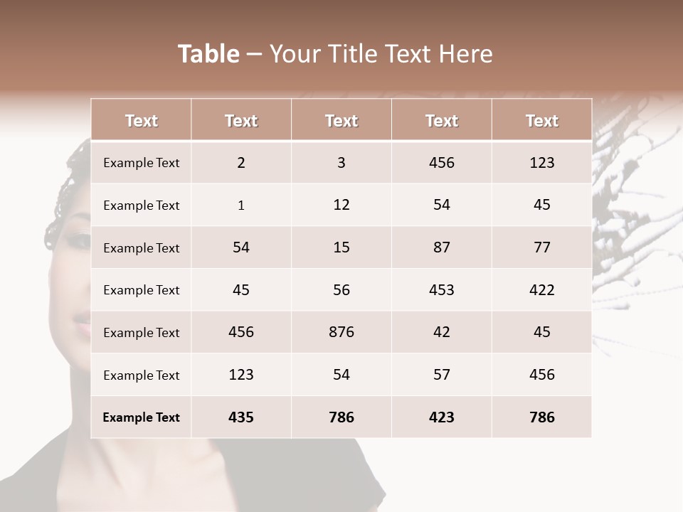 Attractive  Hair PowerPoint Template