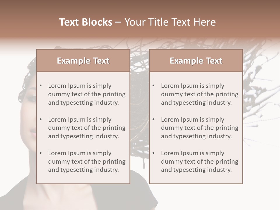 Attractive  Hair PowerPoint Template
