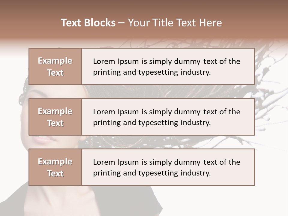 Attractive  Hair PowerPoint Template