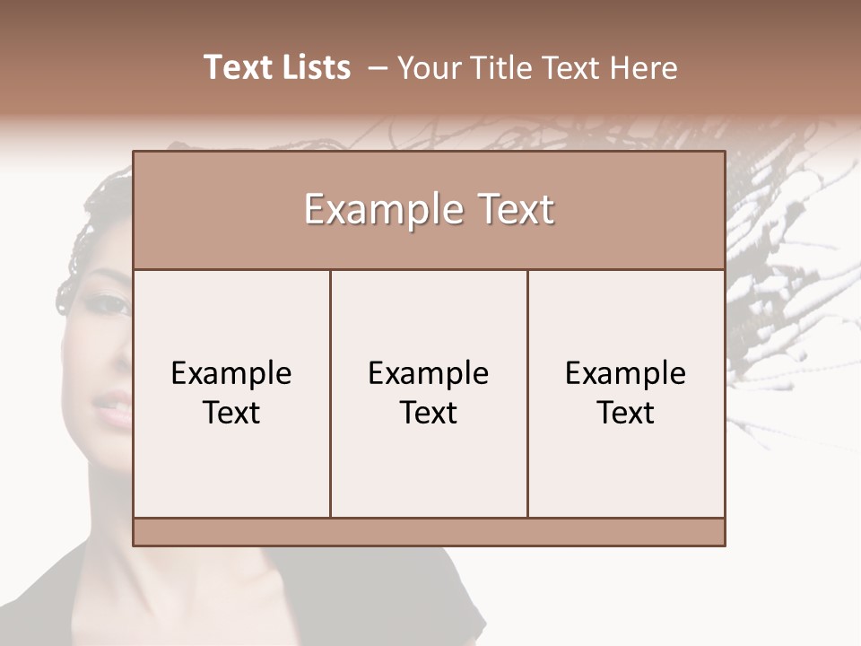 Attractive  Hair PowerPoint Template