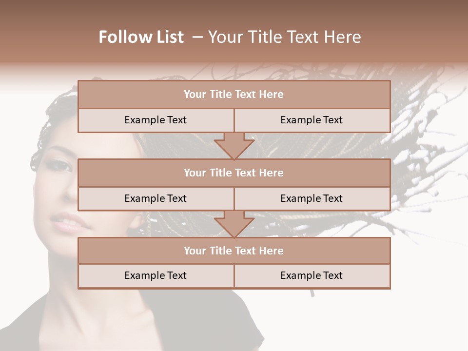 Attractive  Hair PowerPoint Template