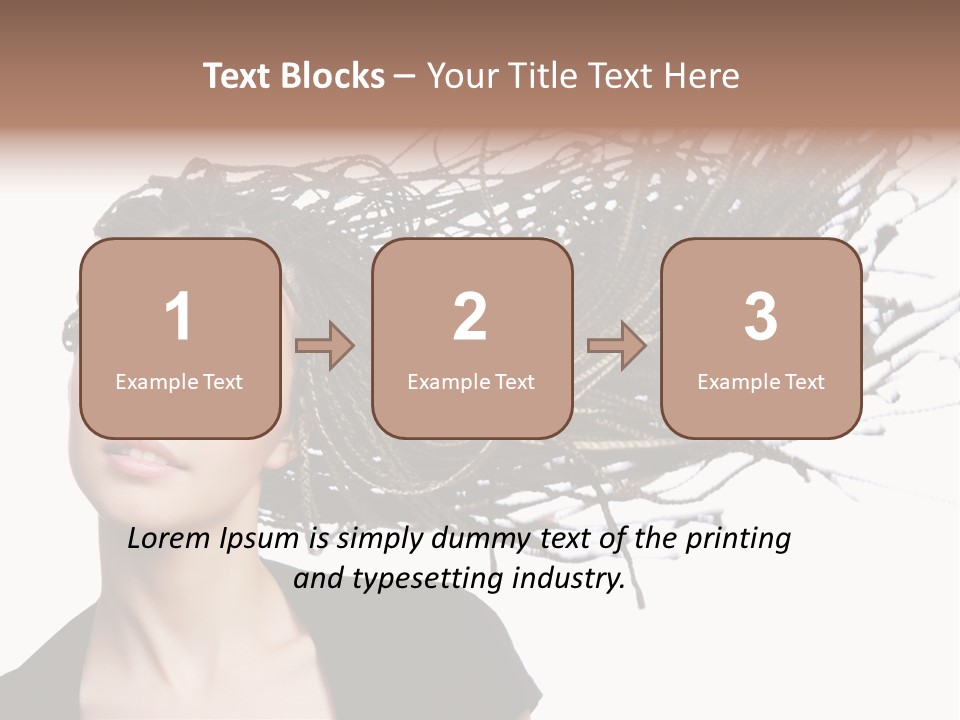 Attractive  Hair PowerPoint Template