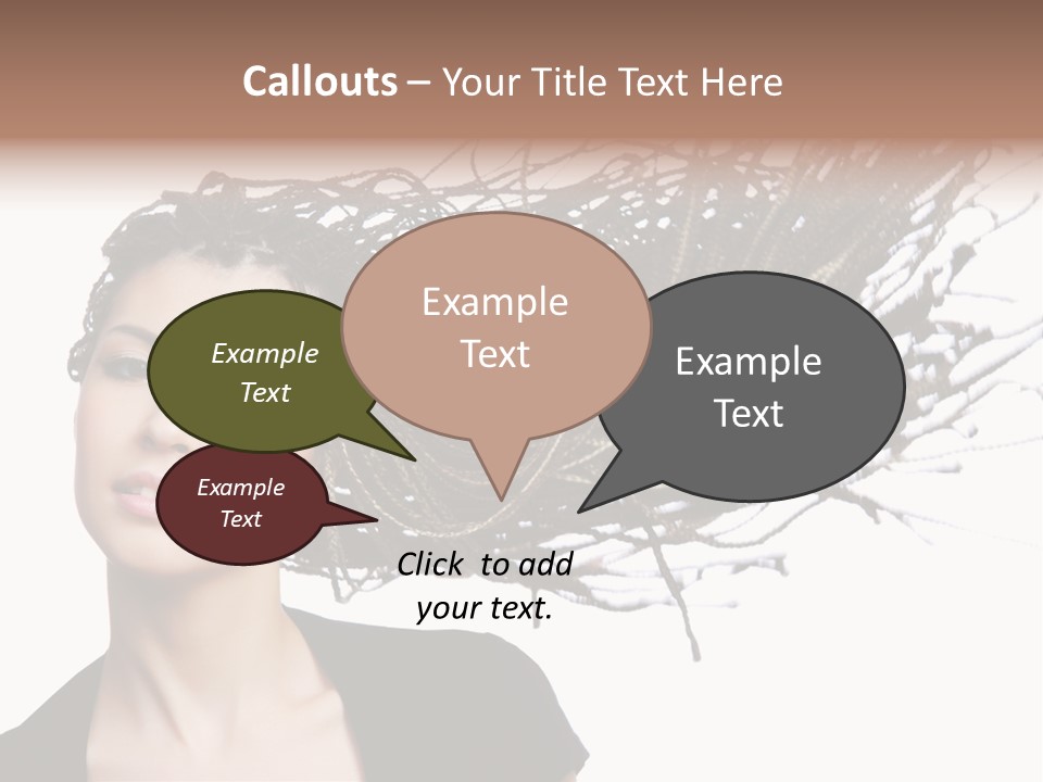 Attractive  Hair PowerPoint Template