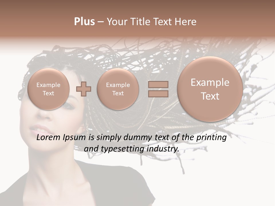 Attractive  Hair PowerPoint Template